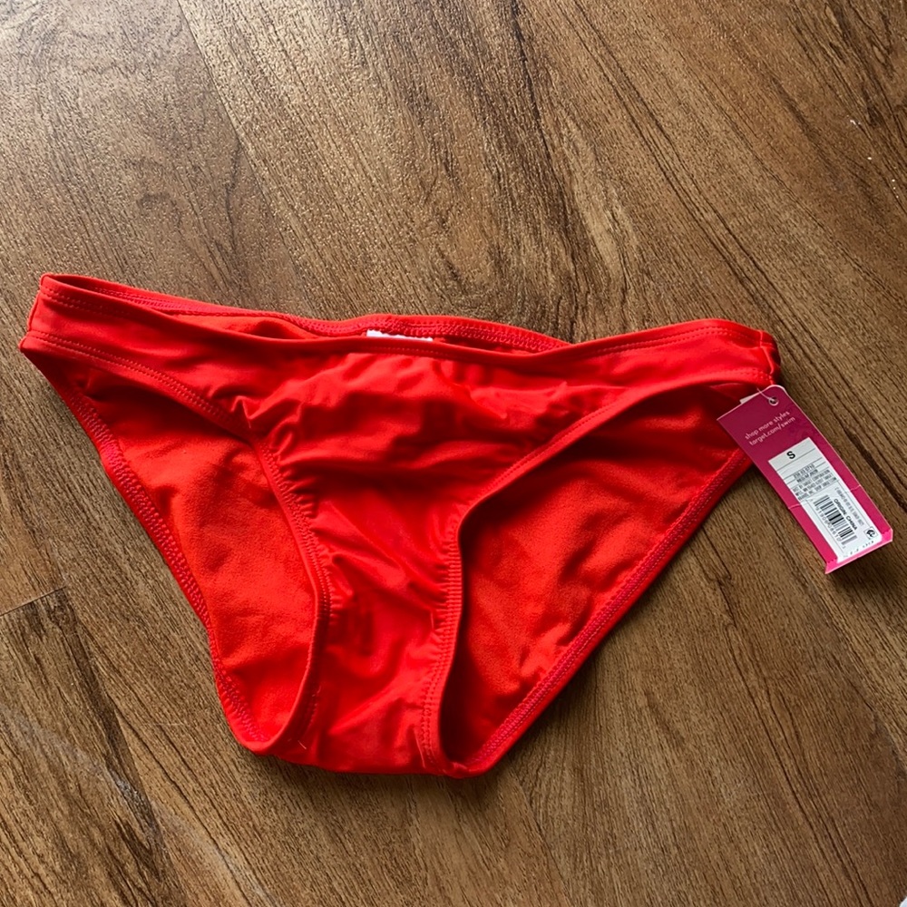 Red bikini bottoms